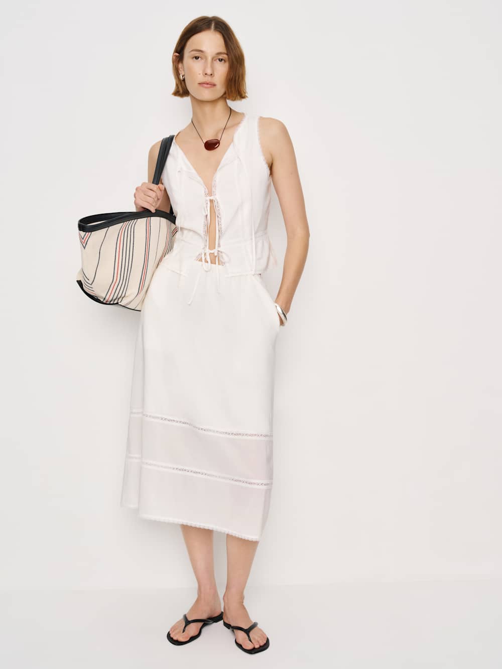 Ainsley Two Piece - White