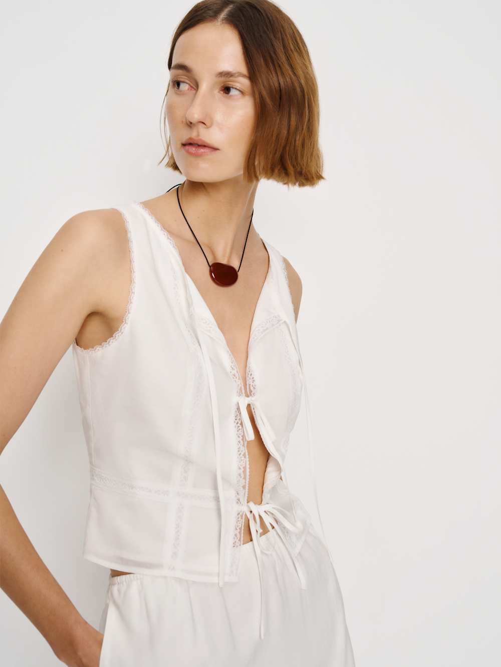 Ainsley Two Piece - White