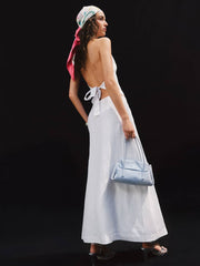 Aida Linen Vest - White