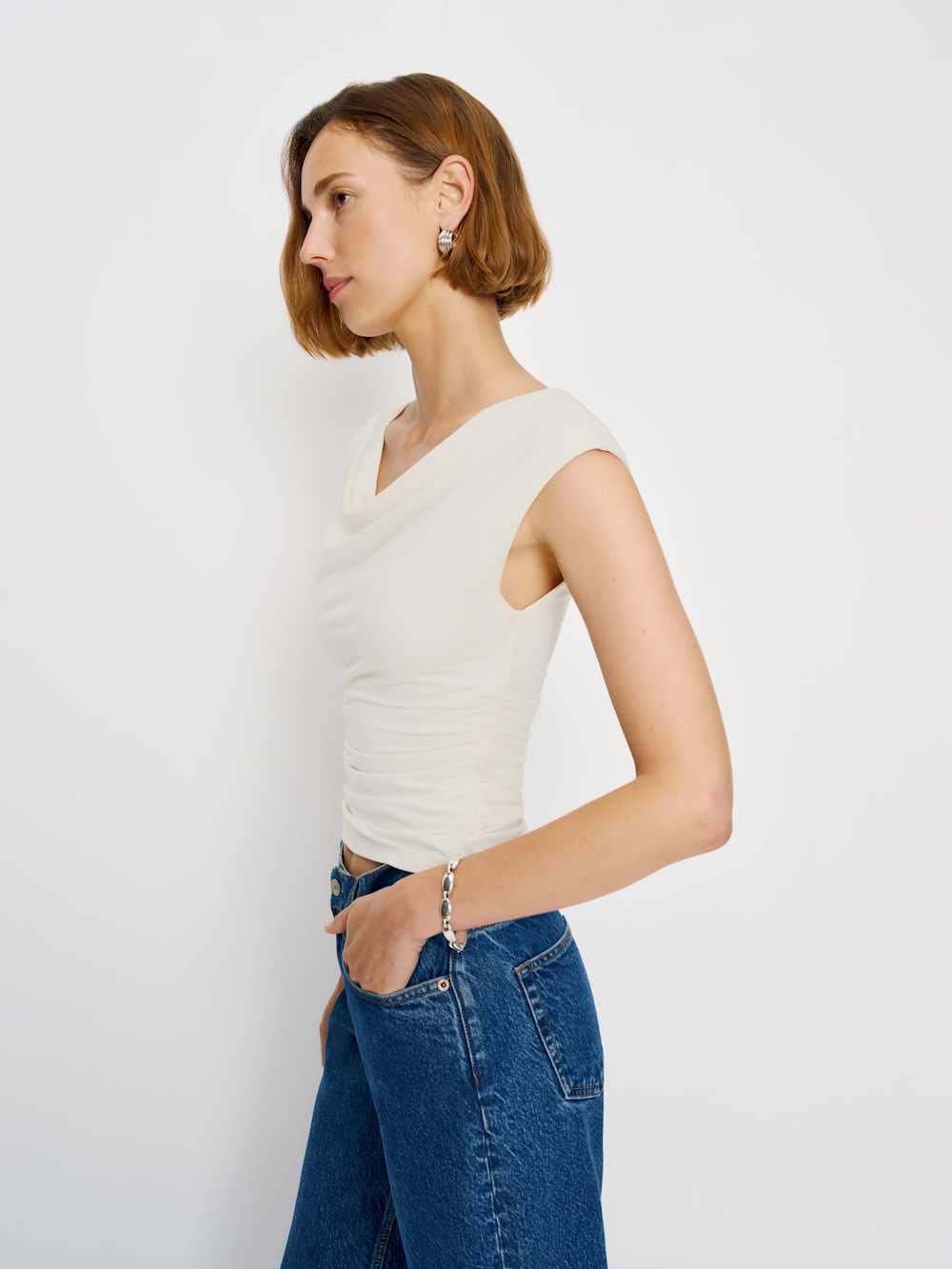 Aletta Knit Top - Fior Di Latte