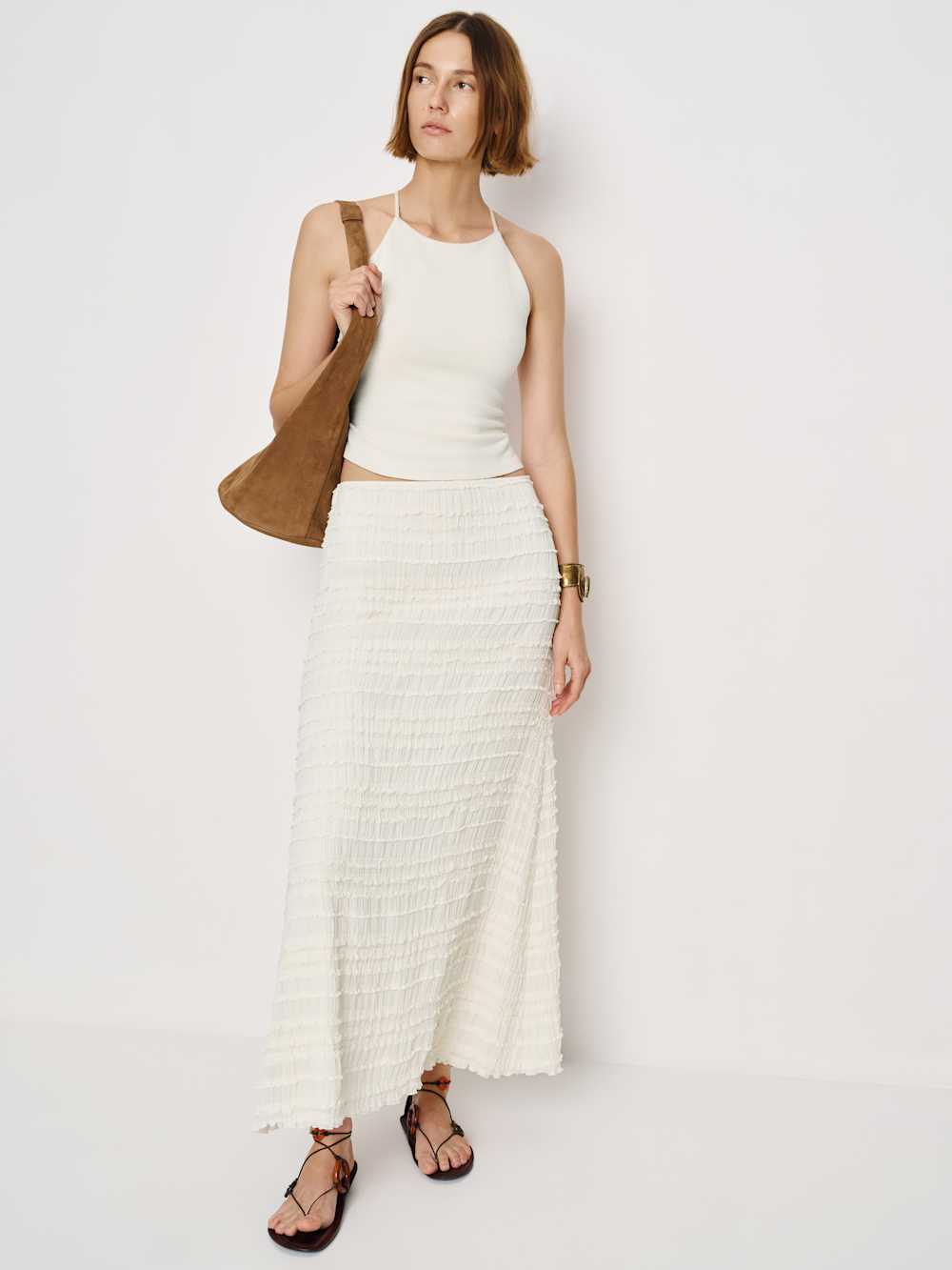 Vevina Knit Top - Fior Di Latte