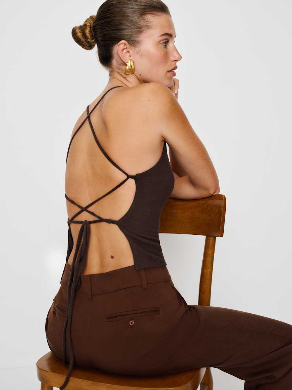 Vevina Knit Top - Mole