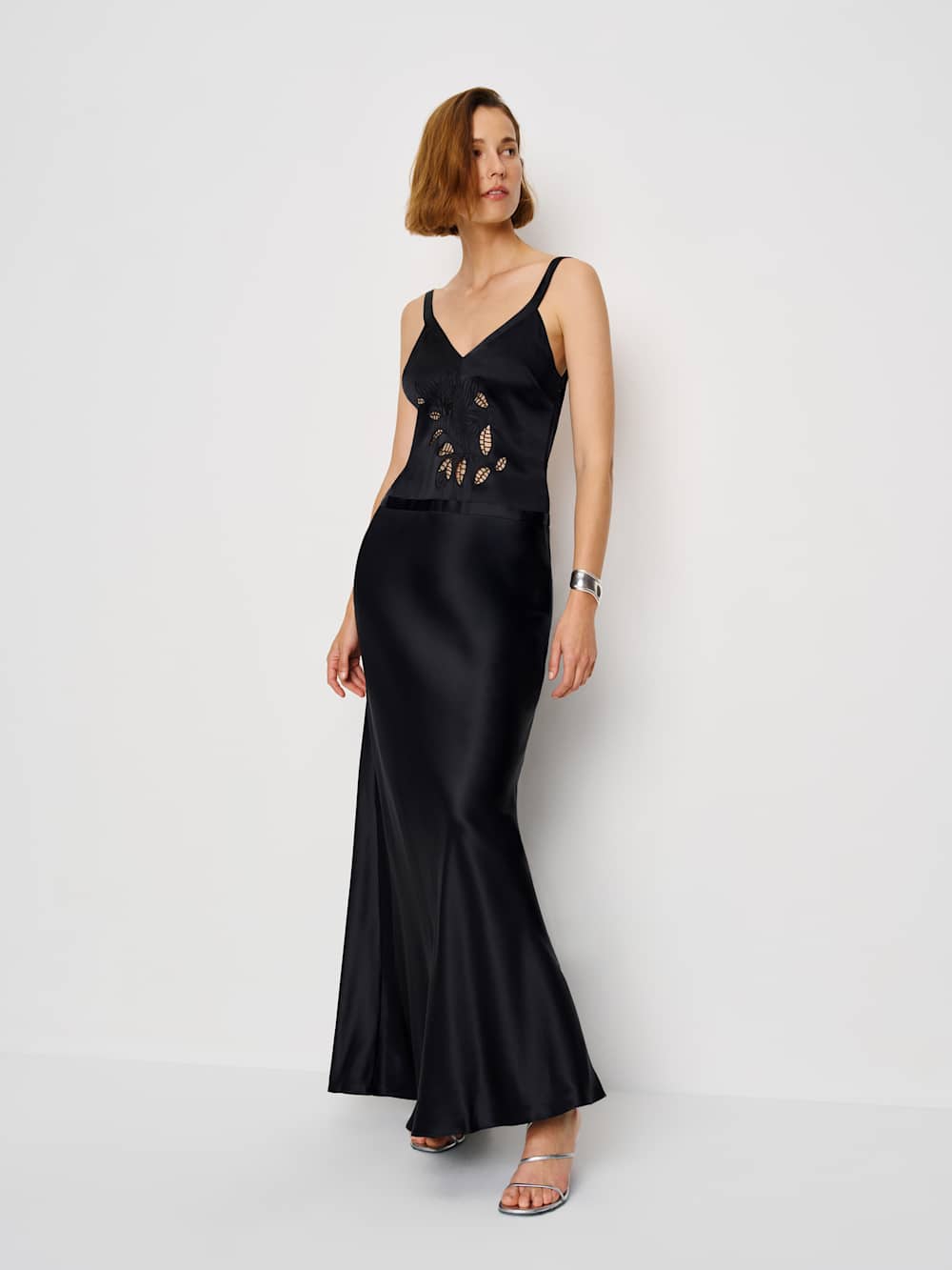 Tatie Silk Dress - Black