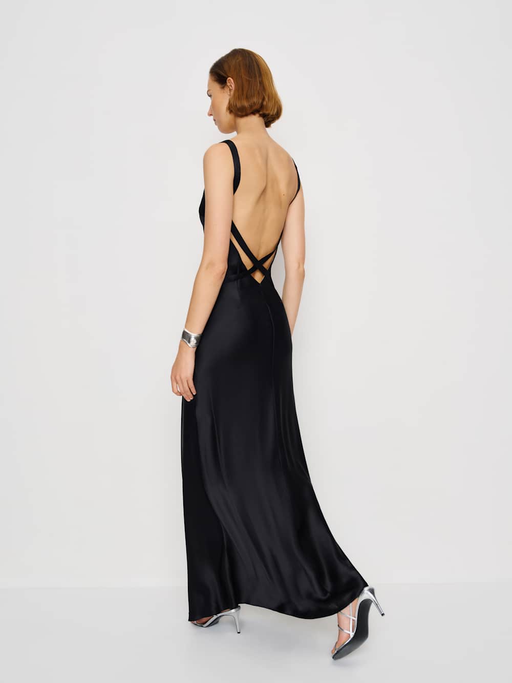 Tatie Silk Dress - Black