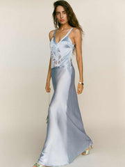 Tatie Silk Dress - Mineral