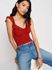 Lemmy Knit Top - Lipstick