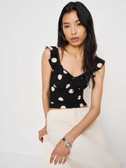 Lemmy Knit Top - Moon Dot