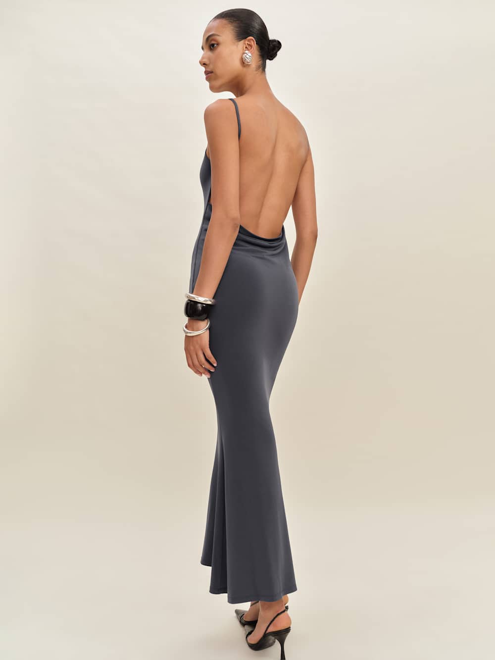 Averil Knit Dress - Grey Sky