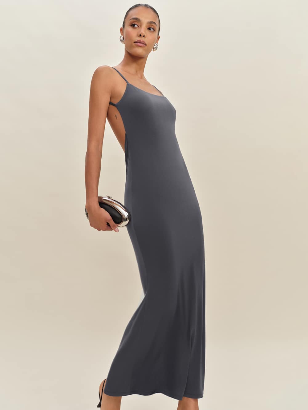 Averil Knit Dress - Grey Sky
