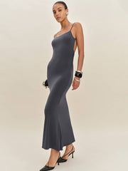 Averil Knit Dress - Grey Sky