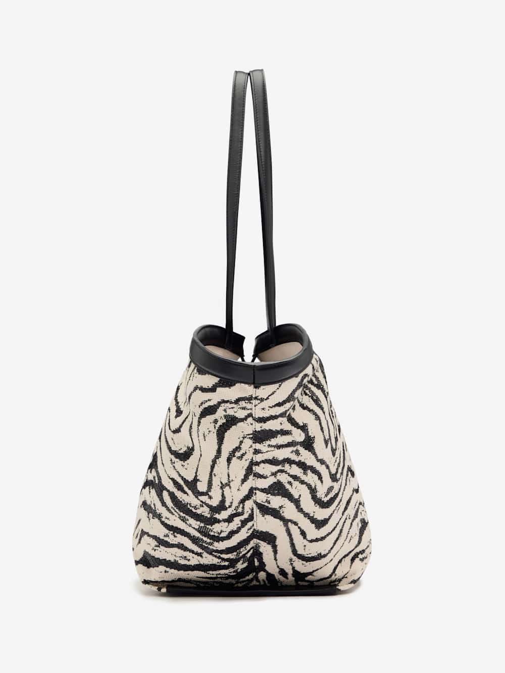 Lucia Tote Bag - Zebra Raffia