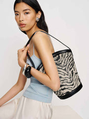 Giuliana Bag - Zebra Raffia