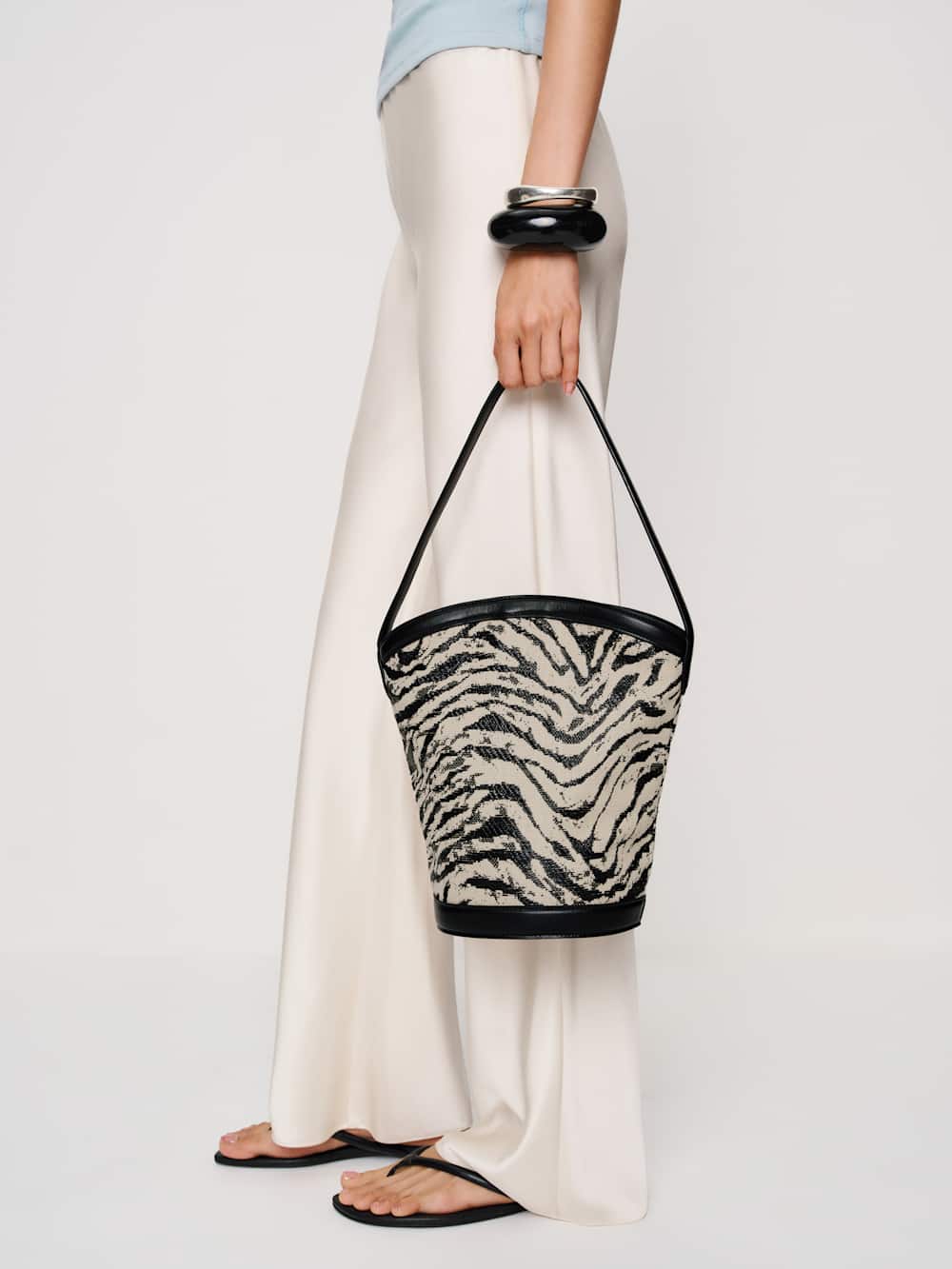 Giuliana Bag - Zebra Raffia