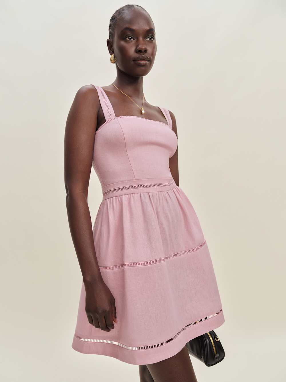 Everett Mini Linen Dress - Babygirl