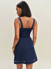 Everett Mini Linen Dress - Danube