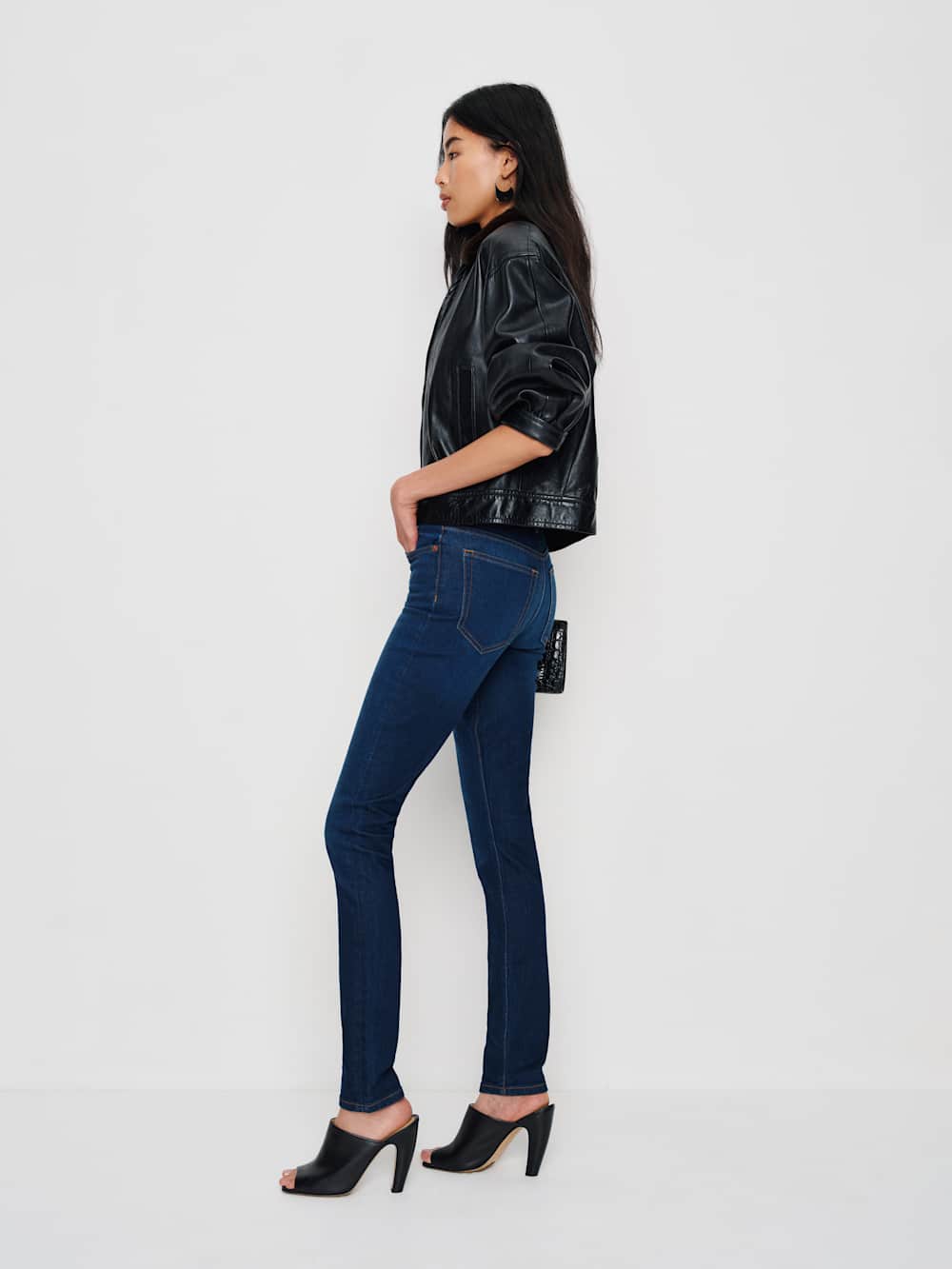 Christina Mid Rise Super Stretch Skinny Jeans - Wheeler