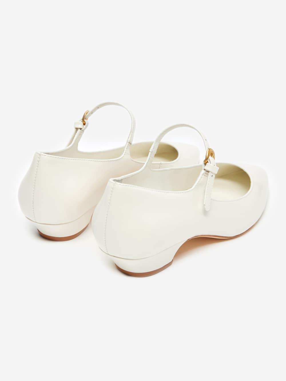 Kimberly Pump - White Leather