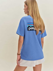 Patagonia M's P-6 Logo Responsibili-tee - Abundant Blue