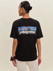 Patagonia M's P-6 Logo Responsibili-tee - Black
