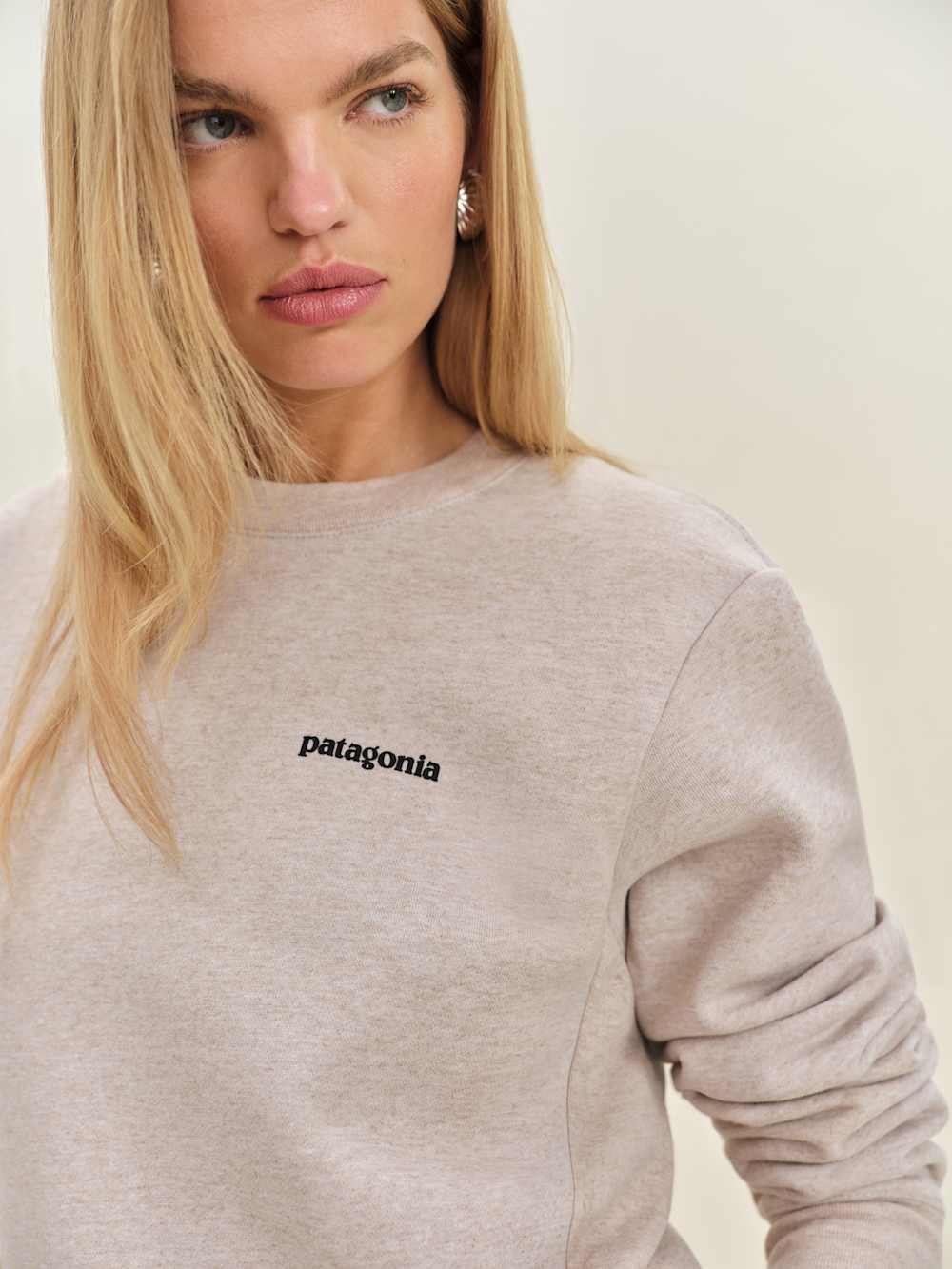 Patagonia P-6 Logo Uprisal Crew Sweatshirt - Stingray Mauve