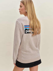 Patagonia P-6 Logo Uprisal Crew Sweatshirt - Stingray Mauve