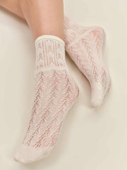 Swedish Stockings Erica Crochet Socks - Crochet Ivory