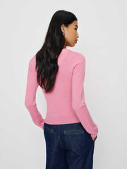Lian Cashmere Crew Sweater - Taffy