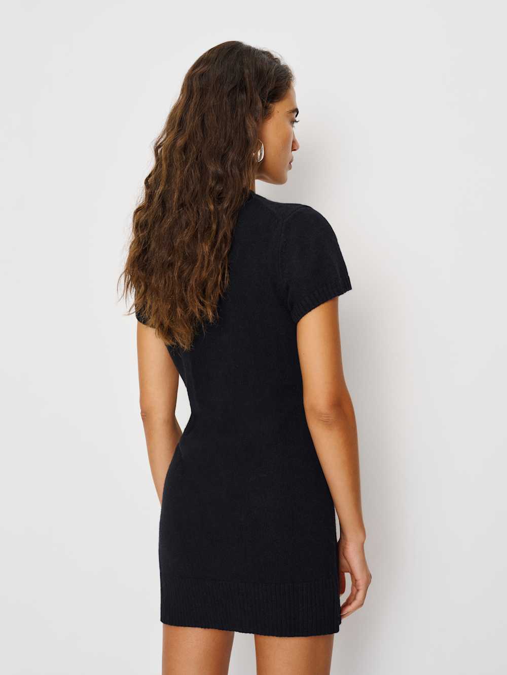 Sadie Cashmere Mini Dress - Black
