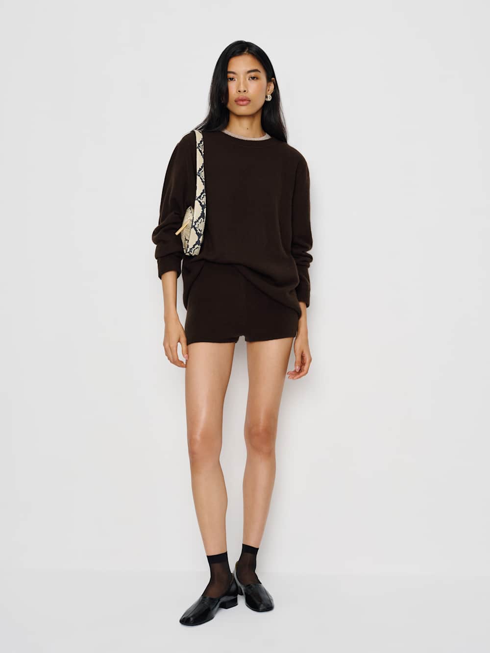 Effie Cashmere Micro Short - Mole