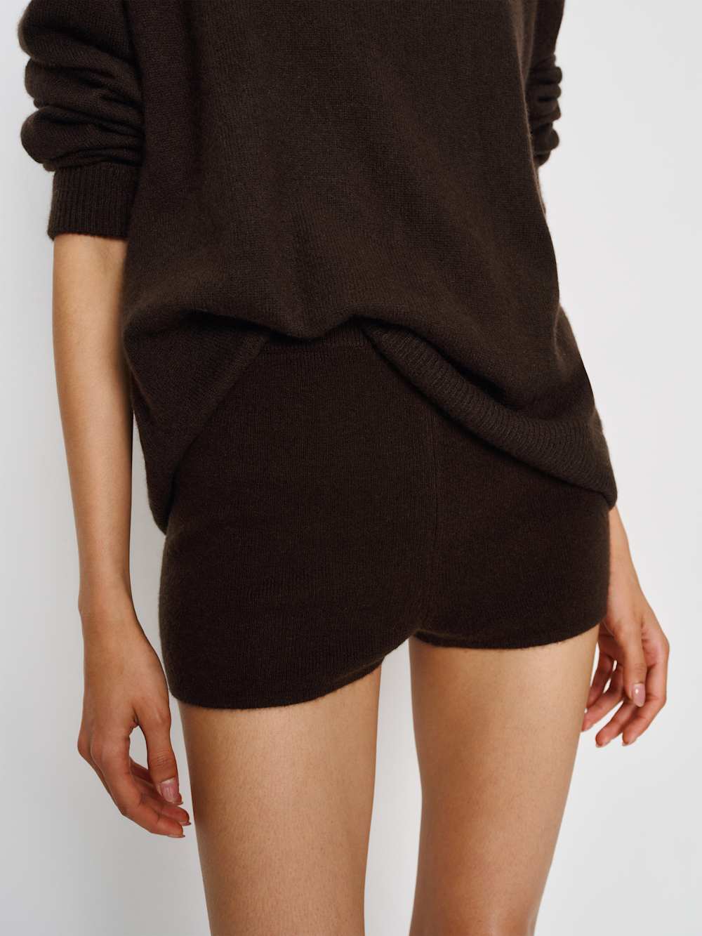 Effie Cashmere Micro Short - Mole