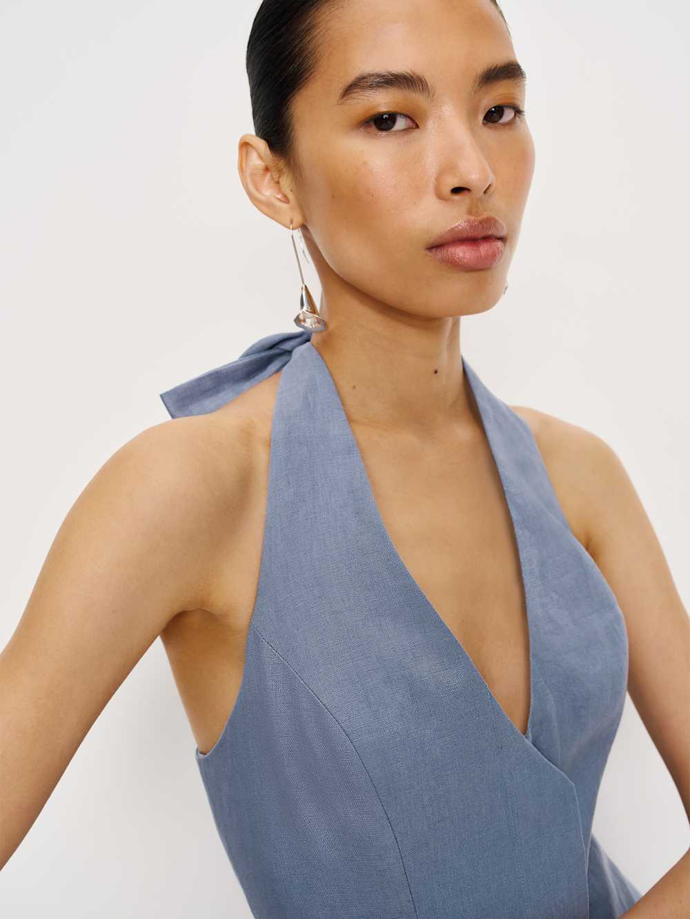 Clove Linen Two Piece - Cornflower