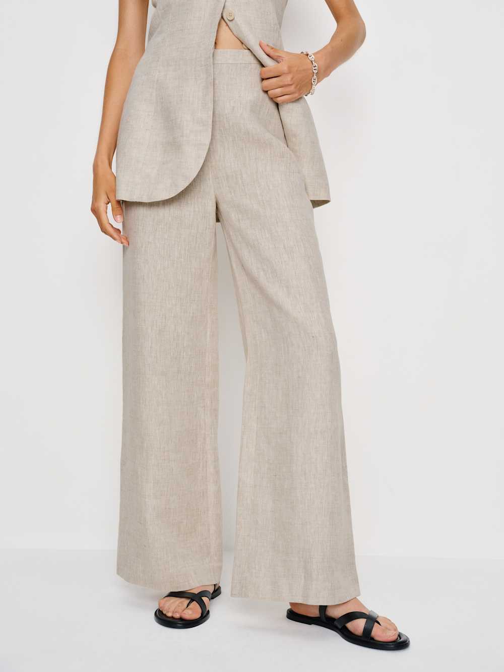 Clove Linen Two Piece - Oatmeal