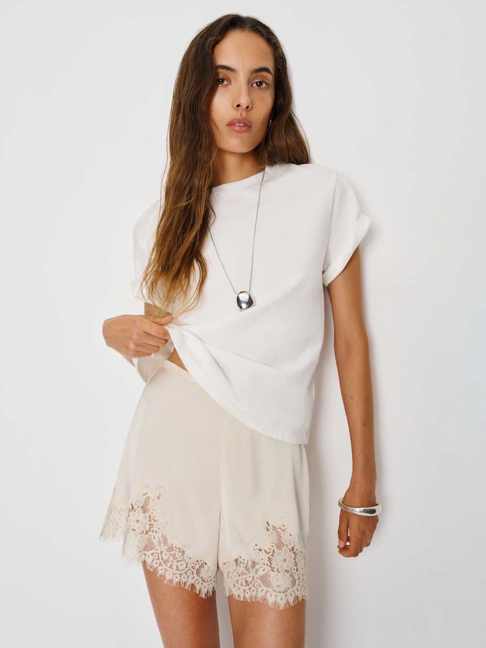 Fern Satin Short - Almond