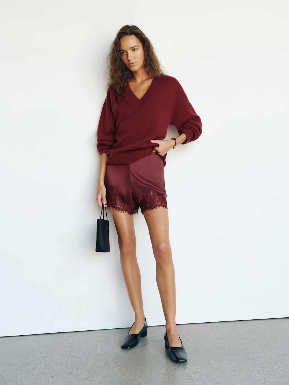 Fern Satin Short - Romance