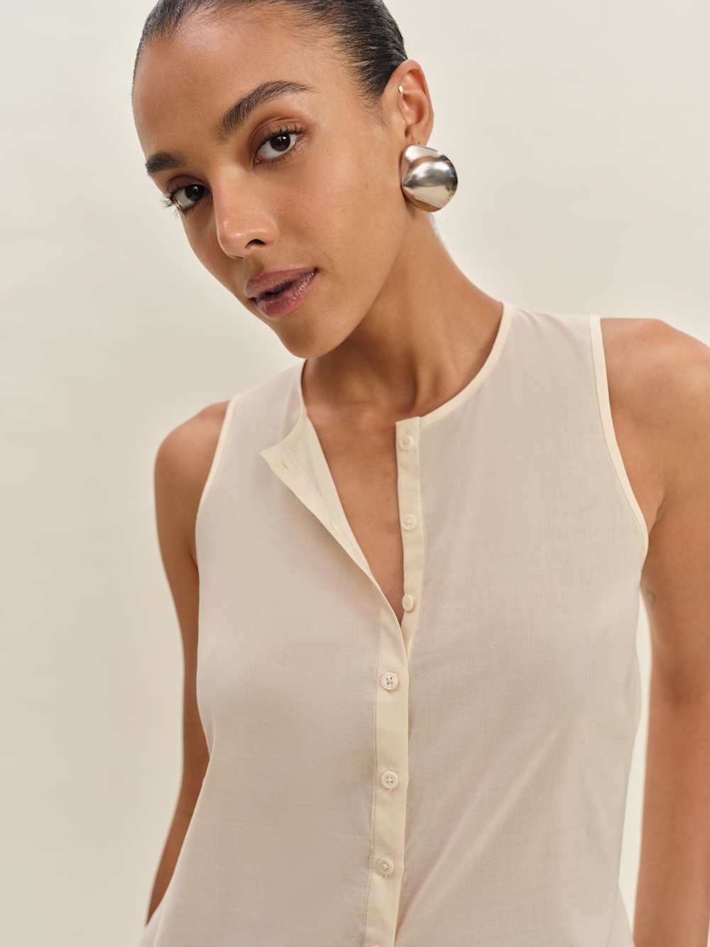 Floria Top - Cream