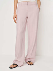 Gisele Low Rise Pant - Pink Stripe