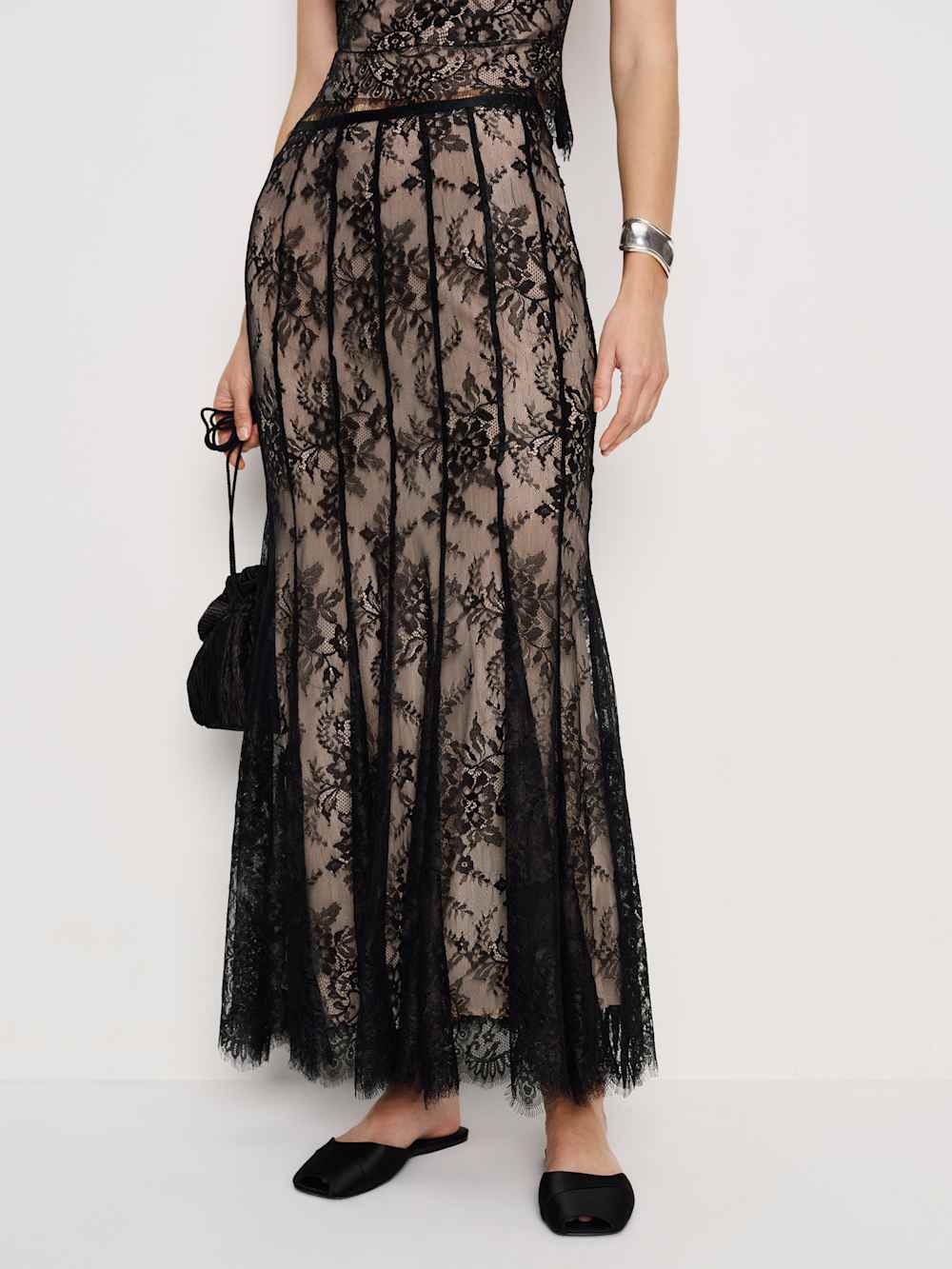 Octavia Skirt - Black Lace