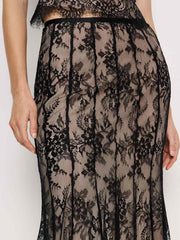 Octavia Skirt - Black Lace