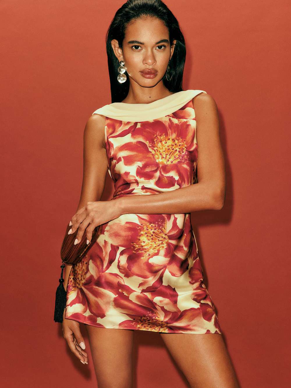 Jonelle Silk Dress - Summer Day