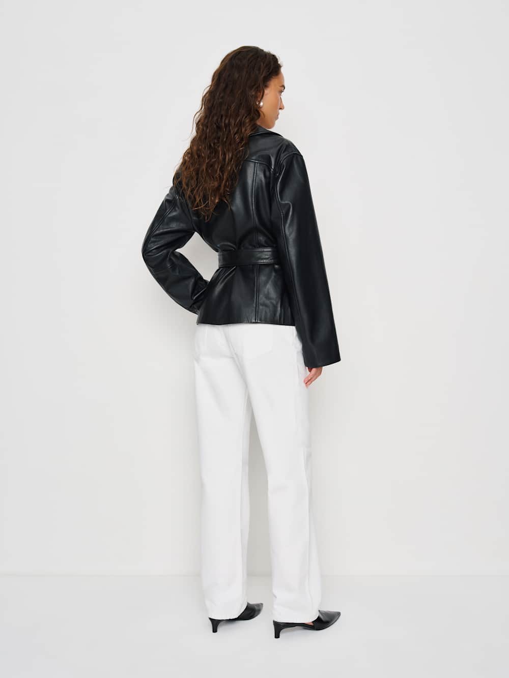 Veda Jaden Cropped Trench - Black
