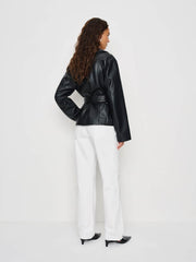 Veda Jaden Cropped Trench - Black