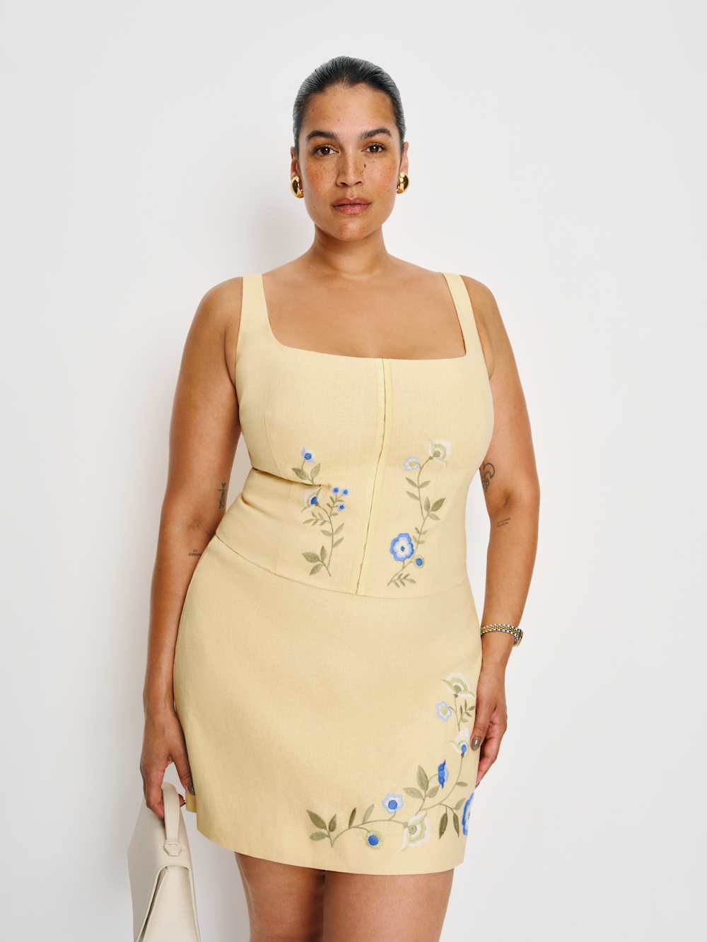 Juliet Linen Top Es - Parmesan
