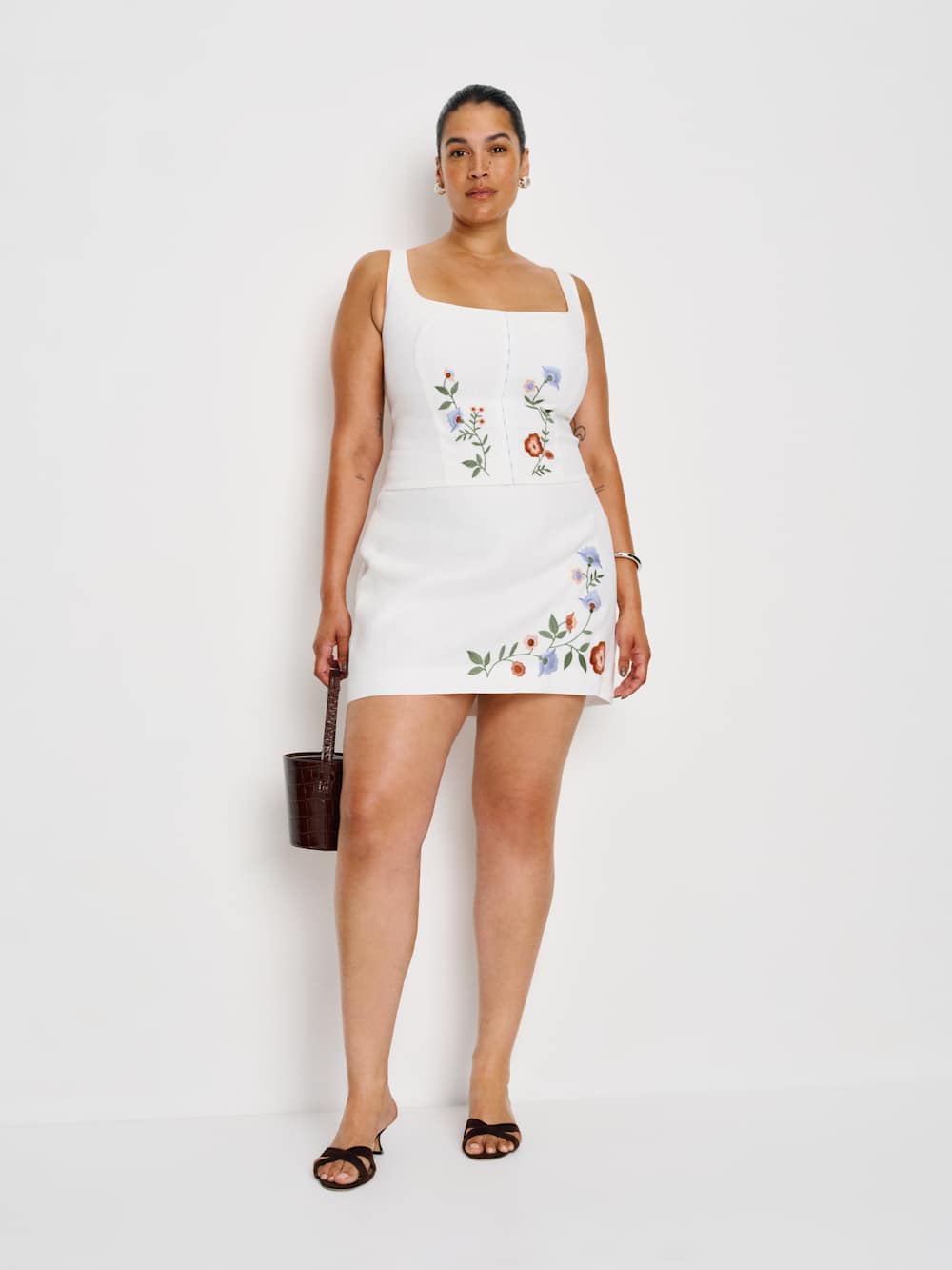 Juliet Linen Top Es - White