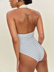 Lagos One Piece Swimsuit - Crystal Check Fior Di Latte