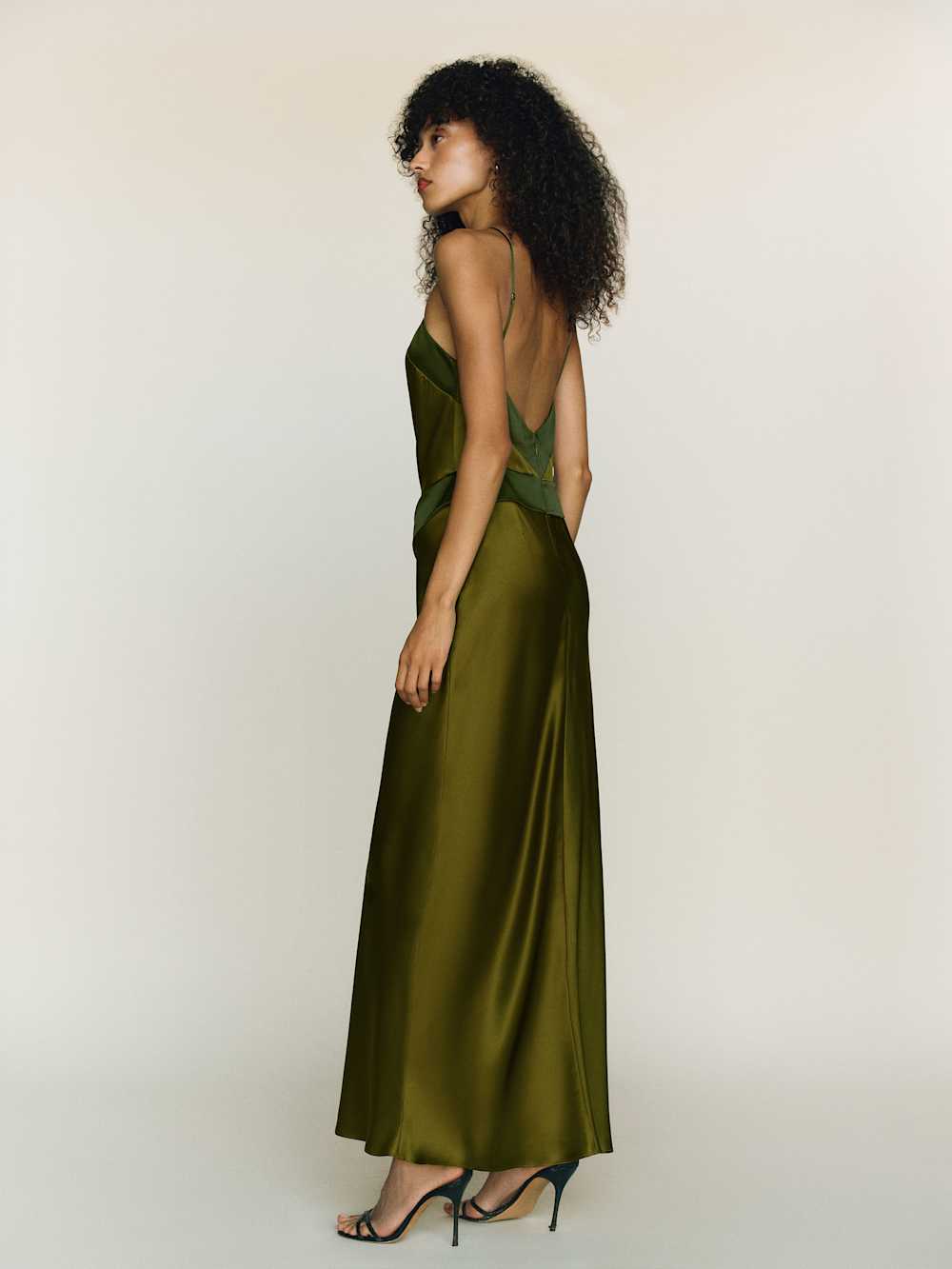 Jillian Silk Dress - Pear