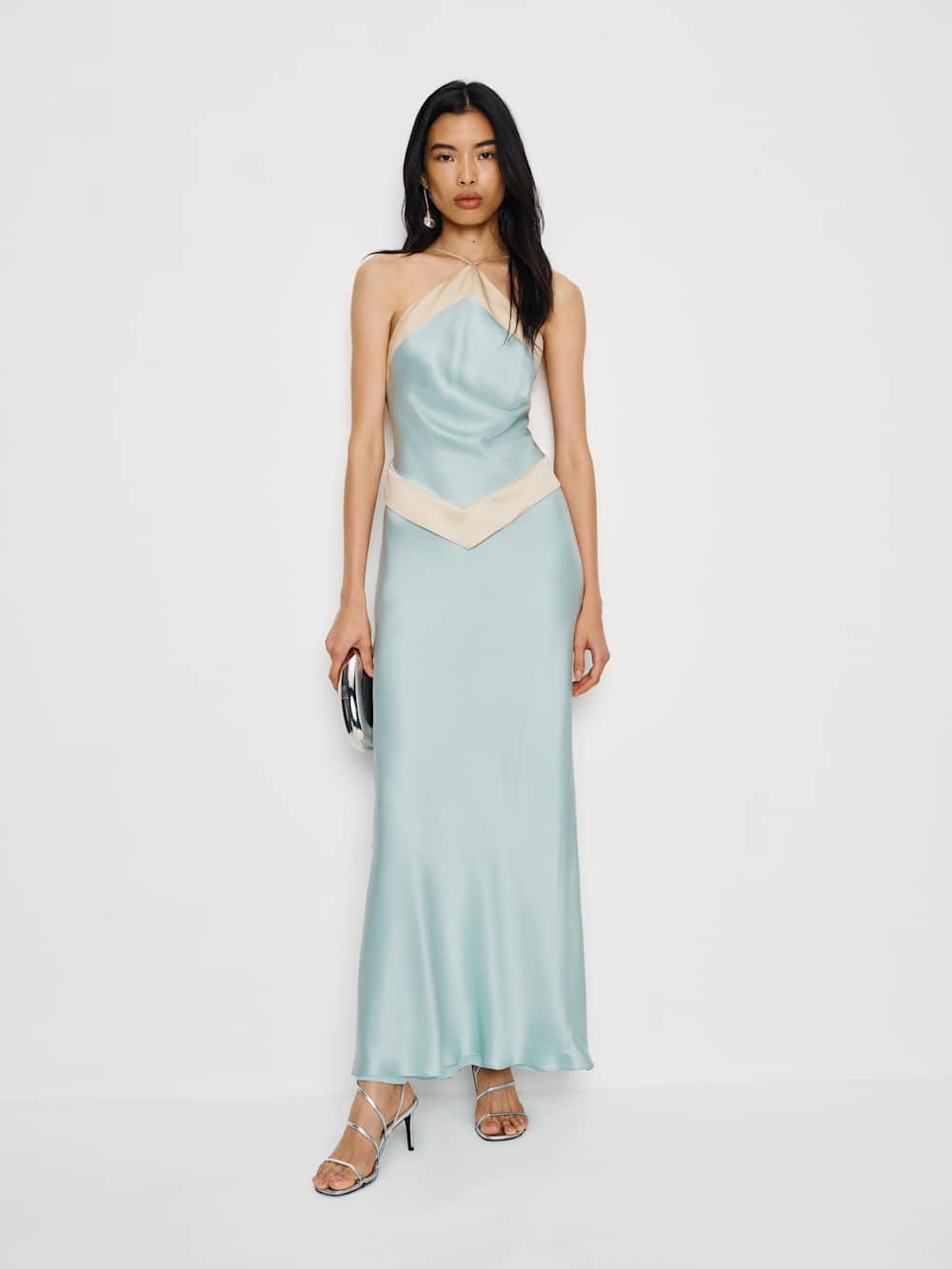 Jillian Silk Dress - Sea Glass