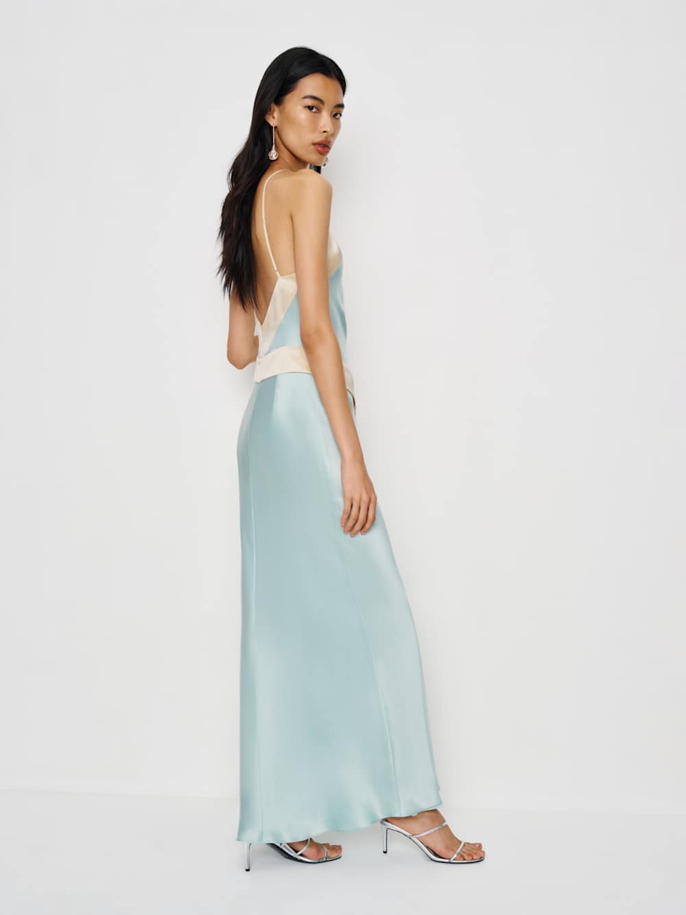 Jillian Silk Dress - Sea Glass