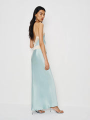 Jillian Silk Dress - Sea Glass