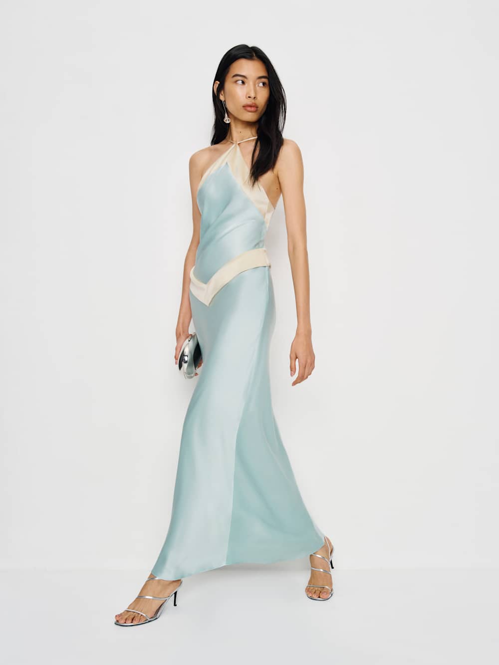 Jillian Silk Dress - Sea Glass