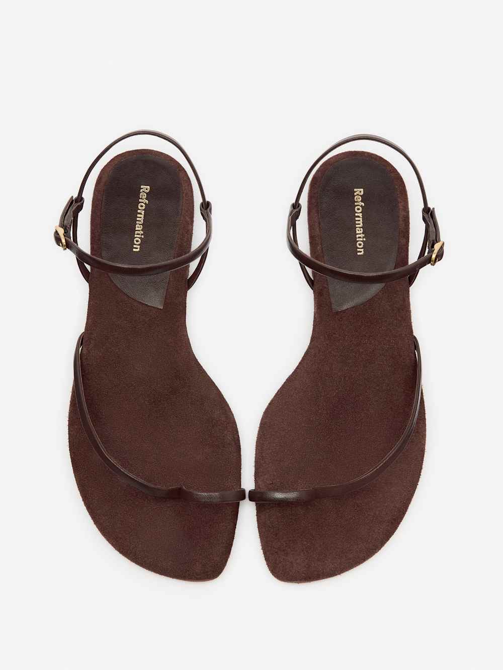 Oceane Flat Sandal - Espresso Suede
